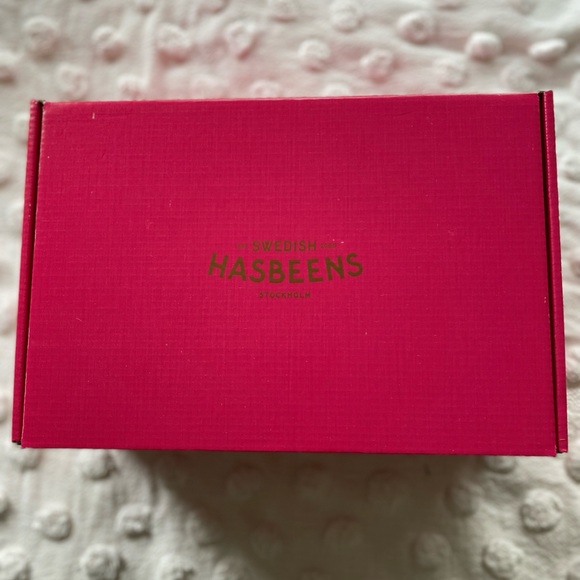 New in Box Swedish HASBEENS Luxury Slipper Sandals Pink Size 40 Bougainville 9 - Picture 11 of 11